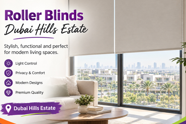 Roller blind fabrics for Dubai Hills Estate homes